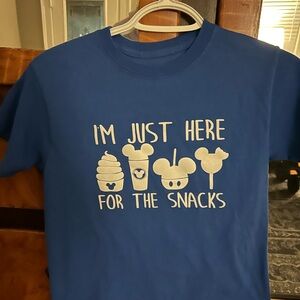 Blue Kids Shirt with Fun Snack Print